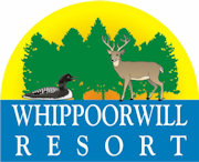 Whippoorwill resort near Park Rapids, MN has cabins for rent on the Lower Bottle Lake, with swimming, docks, sandy beach, boat rental and great fishing.